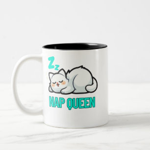 Cozy vibes sleeping cat Mug