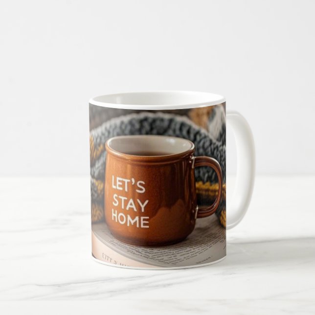 Cozy warm candle lit evening  coffee mug (Front Right)