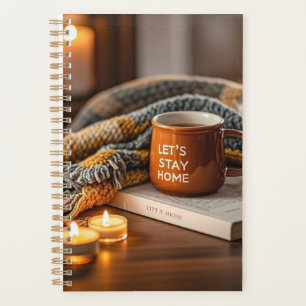 Cozy warm candle lit evening planner