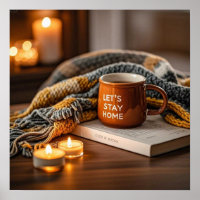 Cozy warm candle lit evening 