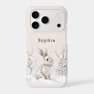 Cozy Warm Christmas Bunny Rabbit iPhone 17 Pro Case