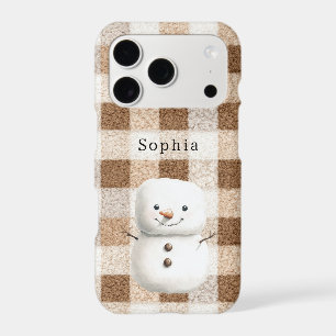 Cozy Warm Christmas Happy Snowman iPhone 17 Pro Case