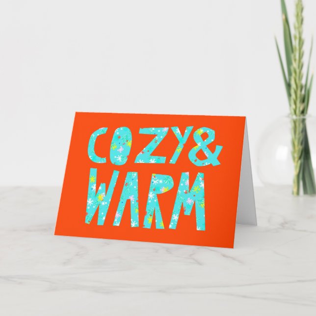 Cozy & Warm Holiday Card (Front)