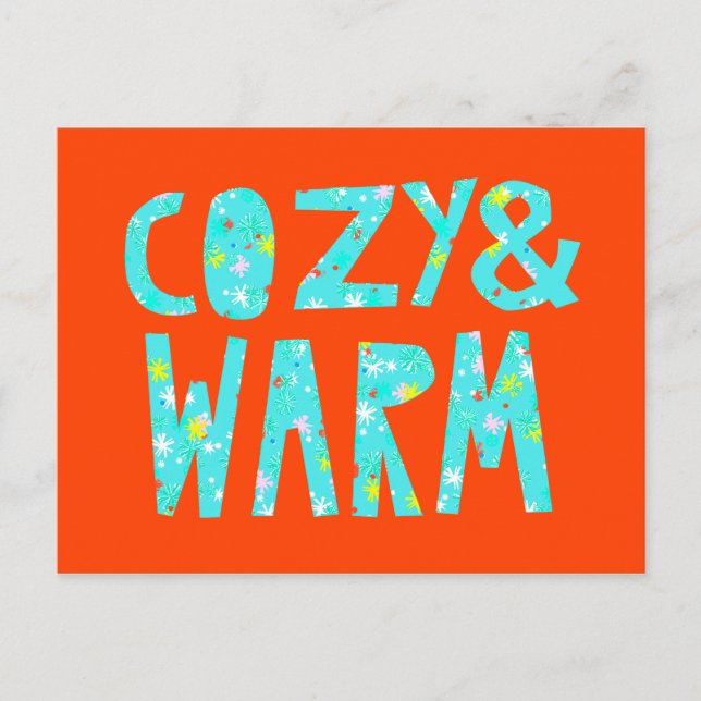 Cozy & Warm Holiday Postcard (Front)