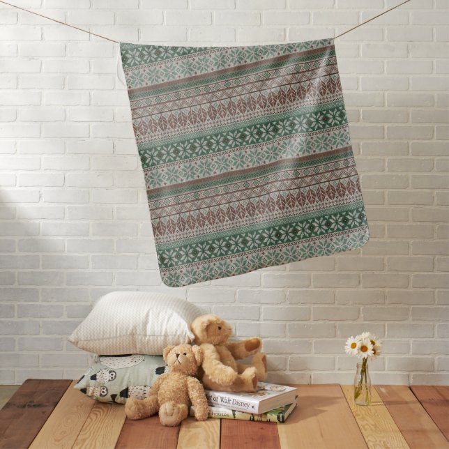 Cozy warm knitting baby blanket (In Situ)
