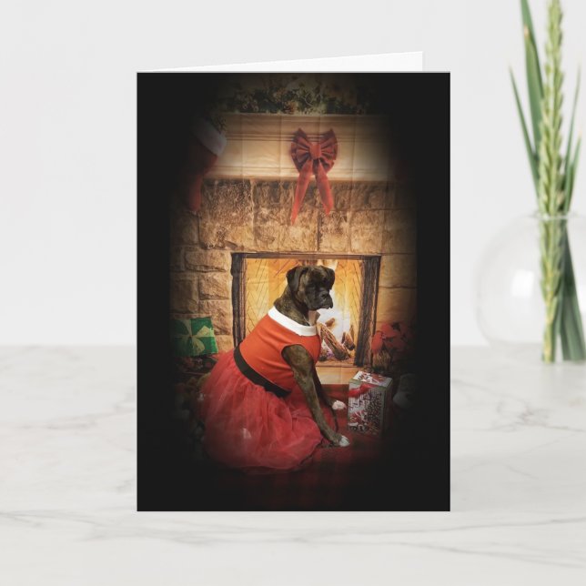 COZY/WARM MERRY CHRISTMAS / HAPPY NEW YEAR HOLIDAY CARD (Front)