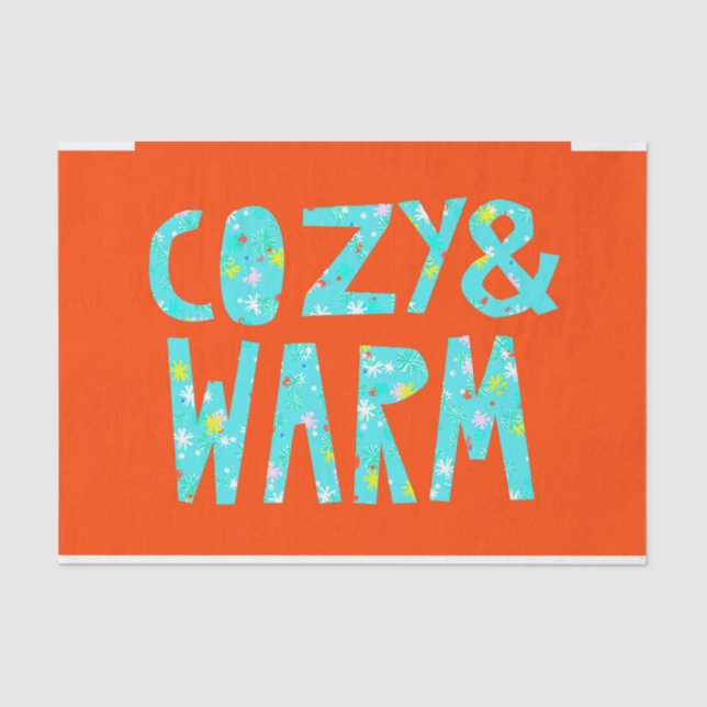 Cozy & Warm Tissue Paper (Front)