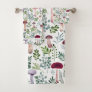 Cozy Watercolor Mushrooms Pattern   Bath Towel Set