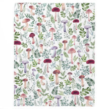 Cozy Watercolor Mushrooms Pattern