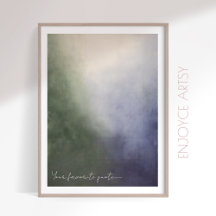 Cozy winter abstract painting moody wall art