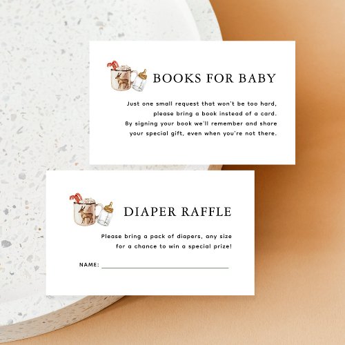 Cozy Winter Baby Its Cold Outside Book Request Enclosure Card