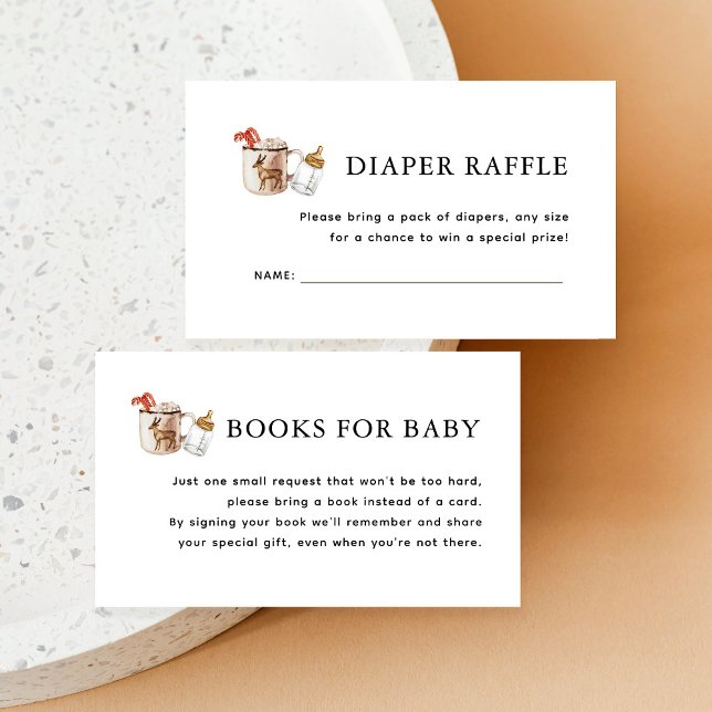 Cozy Winter Baby It's Cold Outside Diaper Raffle Enclosure Card (Creator Uploaded)
