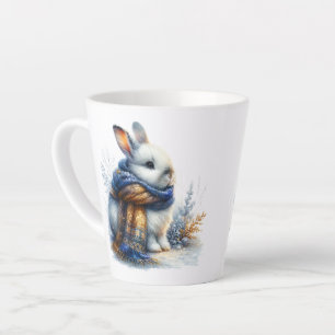 Cozy Winter Bunny Rabbit Latte Mug