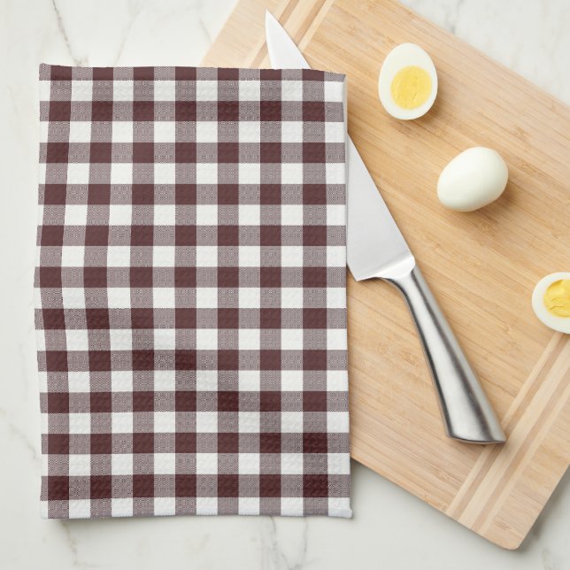 Cozy Winter Checkered Kitchen Towel (Quarter Fold)
