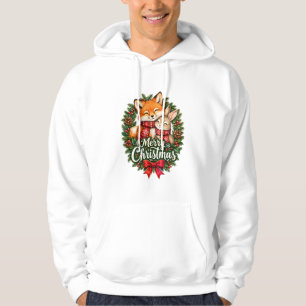 Cozy Winter Club – Vintage Woodland Christmas Wrea Hoodie