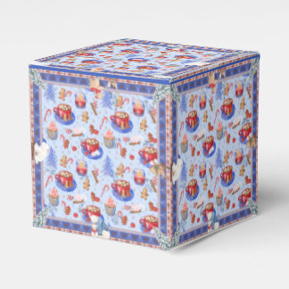 Cozy Winter Cocoa Artisan Favor Boxes