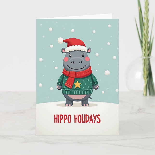 Cozy Winter Creature Art Card (Front)