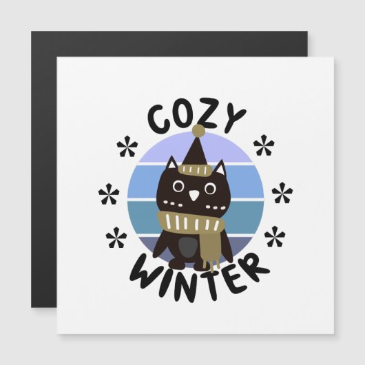Cozy Winter, Cute Owl (Front/Back)