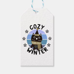 Cozy Winter, Cute Owl Gift Tags