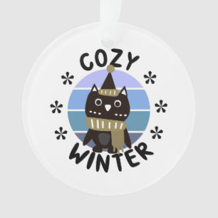 Cozy Winter, Cute Owl Ornament