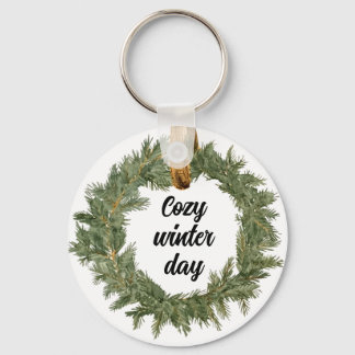 Cozy Winter Day Keychain
