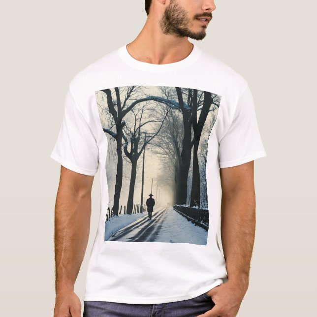 "Cozy Winter Design T-Shirt – Stylish Graphic Tee  (Front)