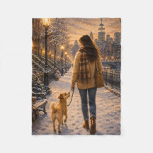 Cozy Winter Evening Walk with My Best Friend