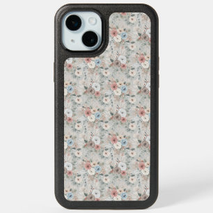 Cozy Winter Floral Pattern iPhone 15 Plus Case