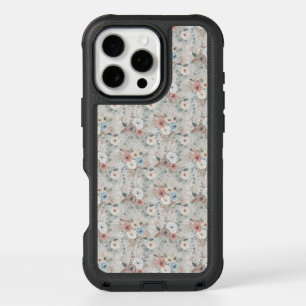 Cozy Winter Floral Pattern iPhone 16 Pro Max Case