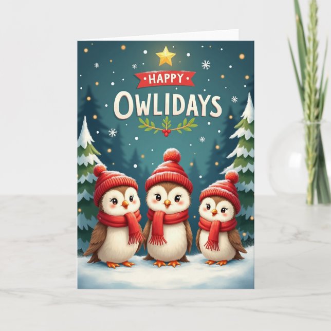 Cozy Winter Forest Card (Front)
