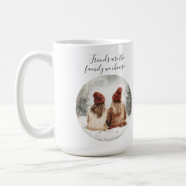 Cozy Winter Friends Mug  (Left)