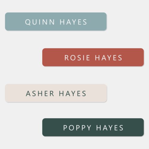 Cozy Winter Name Labels