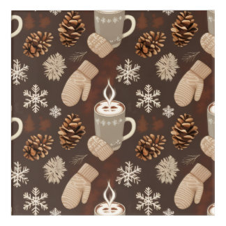 Cozy Winter Pattern-Minimalist Aesthetic Art