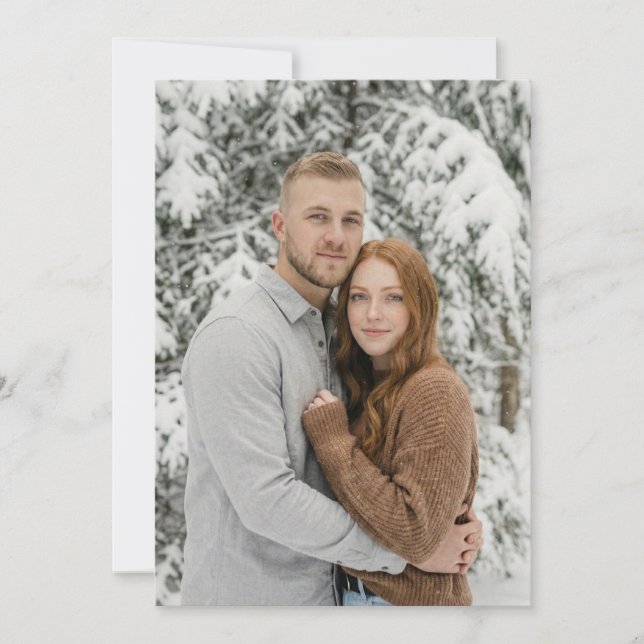 Cozy Winter Photo Invitation (Front)
