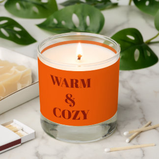 cozy winter scented candle