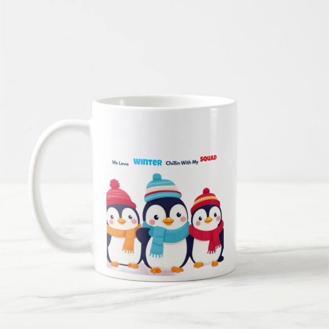 Cozy Winter Squad Goals Coffee Mug (Left)