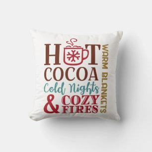 Cozy Winter Things Home Decor Throw Pillow