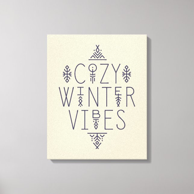 Cozy Winter Vibes Design Canvas Print (Front)