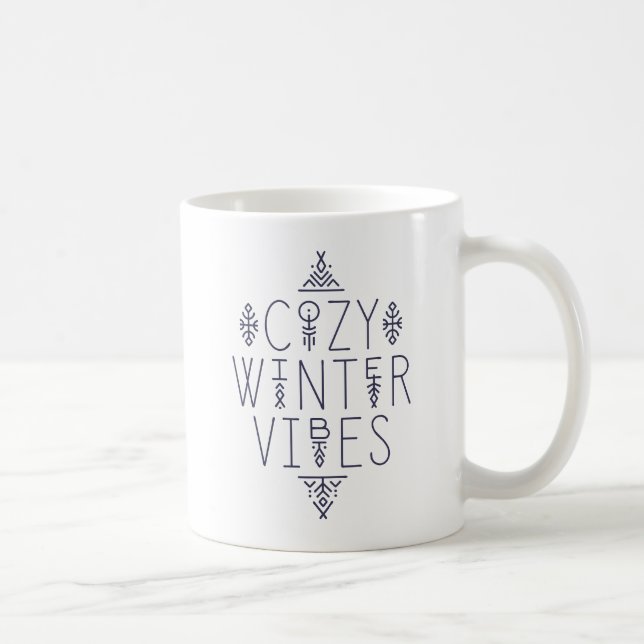 Cozy Winter Vibes Design Coffee Mug (Right)