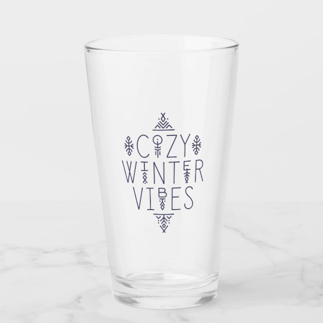 Cozy Winter Vibes Design Glass (Front)