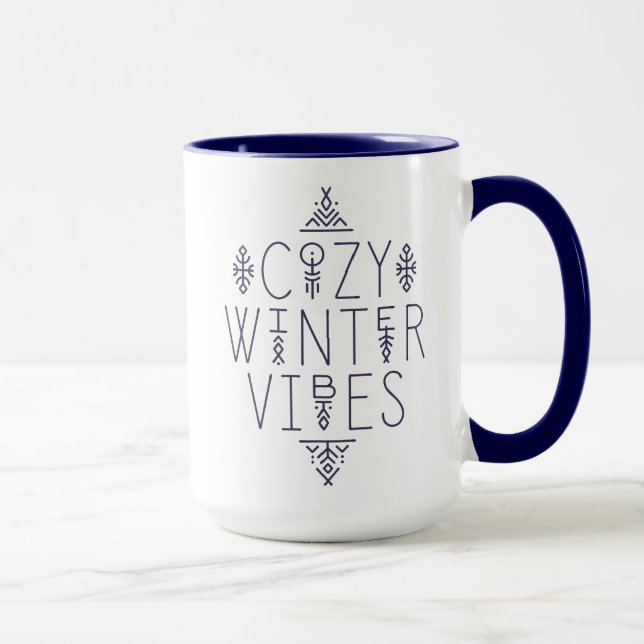 Cozy Winter Vibes Design Mug (Right)