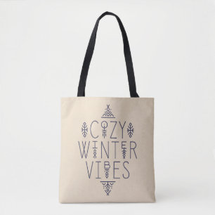 Cozy Winter Vibes Design Tote Bag