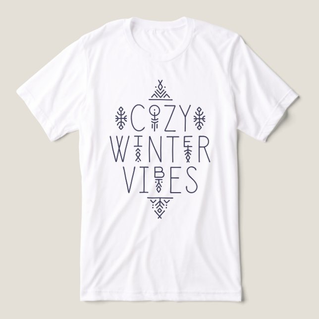 Cozy Winter Vibes Design Tri-Blend Shirt (Design Front)