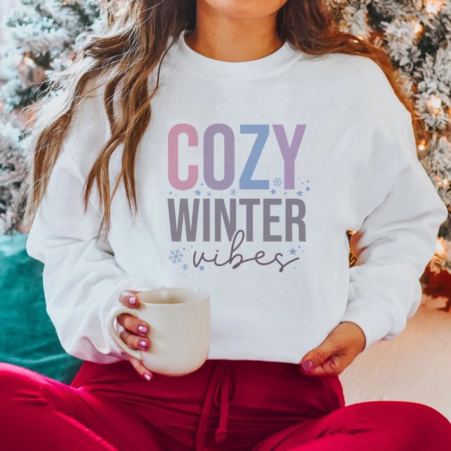 Cozy Winter Vibes Merry Christmas Sweatshirt (Creator Uploaded)