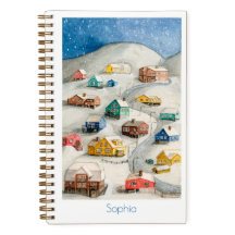 Cozy Winter Village Art