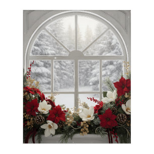 Cozy Winter Window Elegant Christmas Art