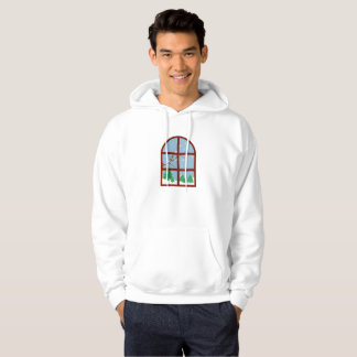 Cozy Winter Window Snowy Forest View - Winter Aest Hoodie