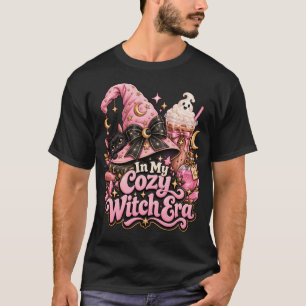 Cozy Witch Era Cute Pink Halloween T-Shirt