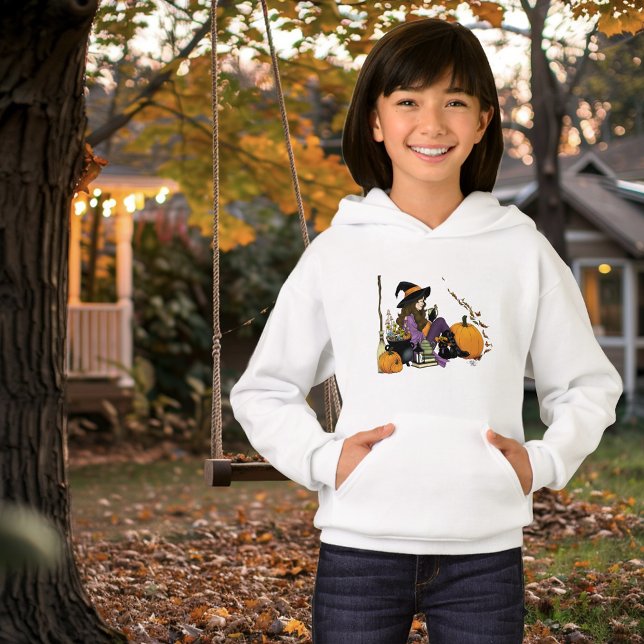 Cozy Witch Vibes Halloween Pumpkins Purple Hoodie (Creator Uploaded)