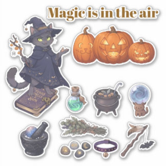 Cozy Witchcraft & Magic Halloween Sticker Pack